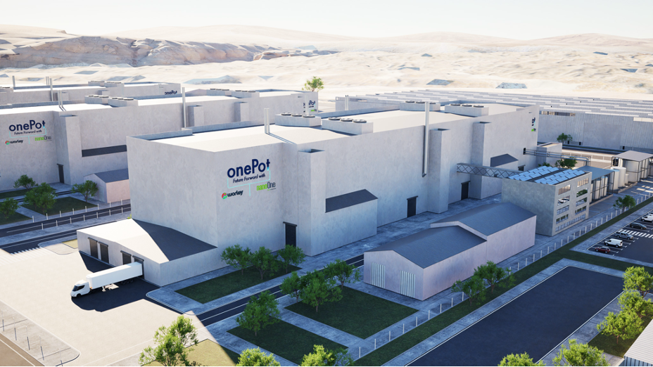 Preliminary design of a modular One-Pot-enabled LFP cathode production line